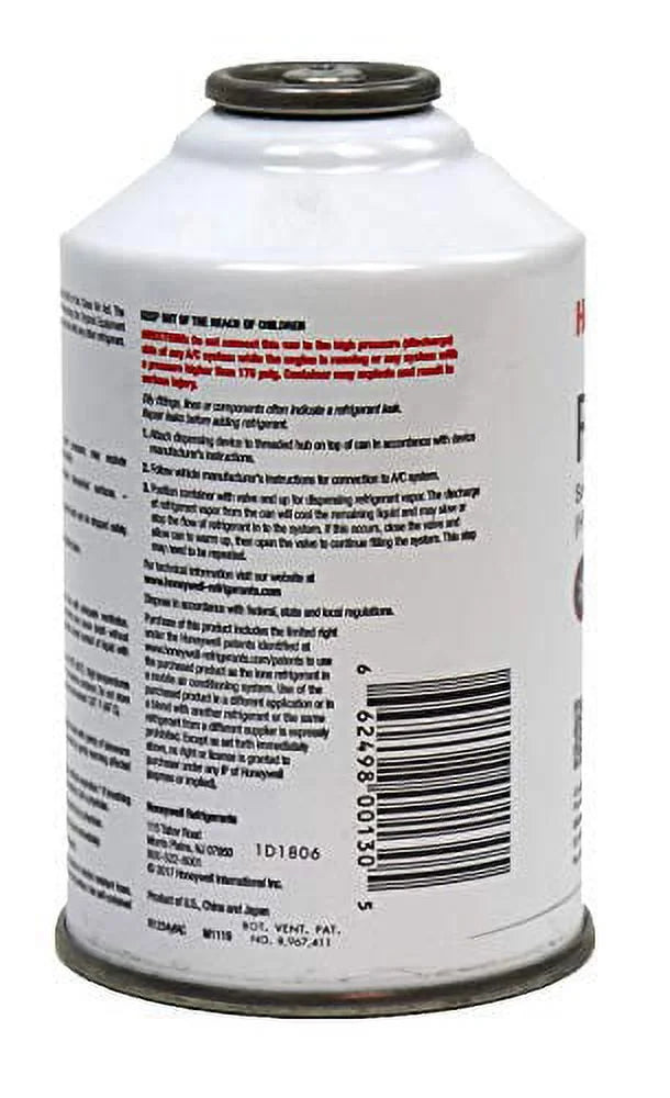 Honeywell R1234YF HFO - 1234yf Low Global Warming Potential 8 oz Automotive Refrigerant (4 Pack)