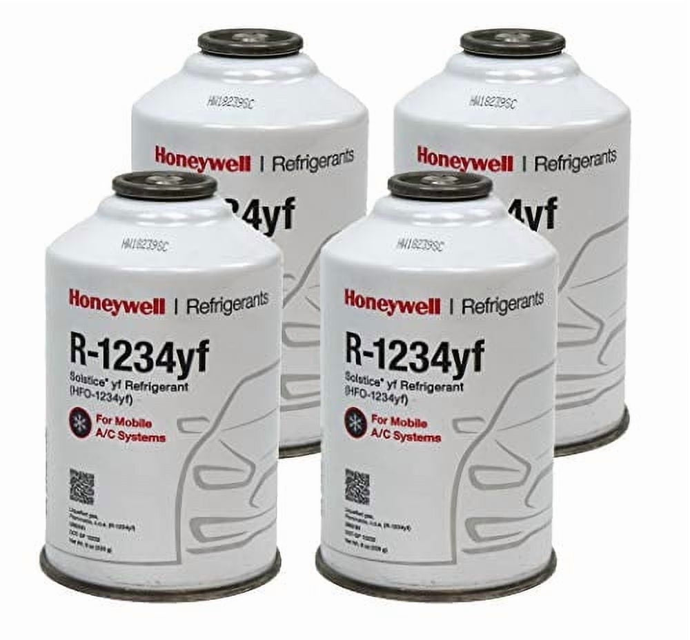 Honeywell R1234YF HFO - 1234yf Low Global Warming Potential 8 oz Automotive Refrigerant (4 Pack)
