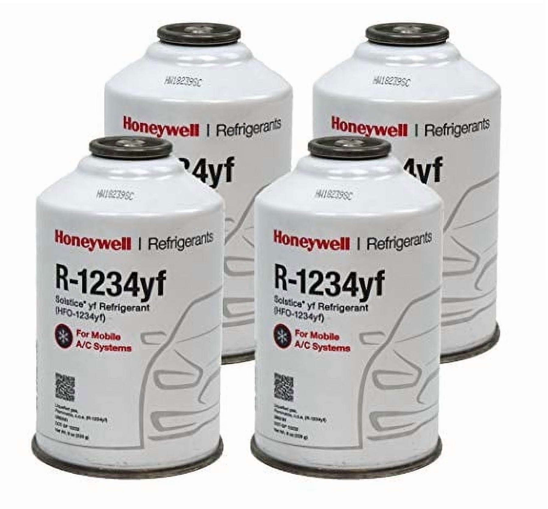 Honeywell R1234YF HFO - 1234yf Low Global Warming Potential 8 oz Automotive Refrigerant (4 Pack)